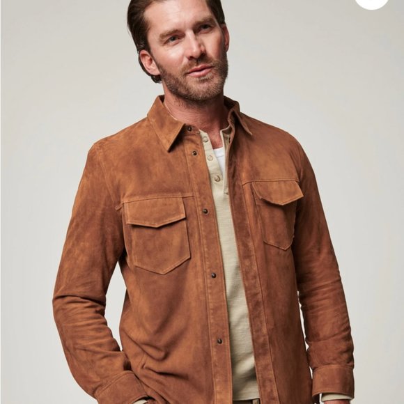 Noah Suede Leather Shirt Jacket